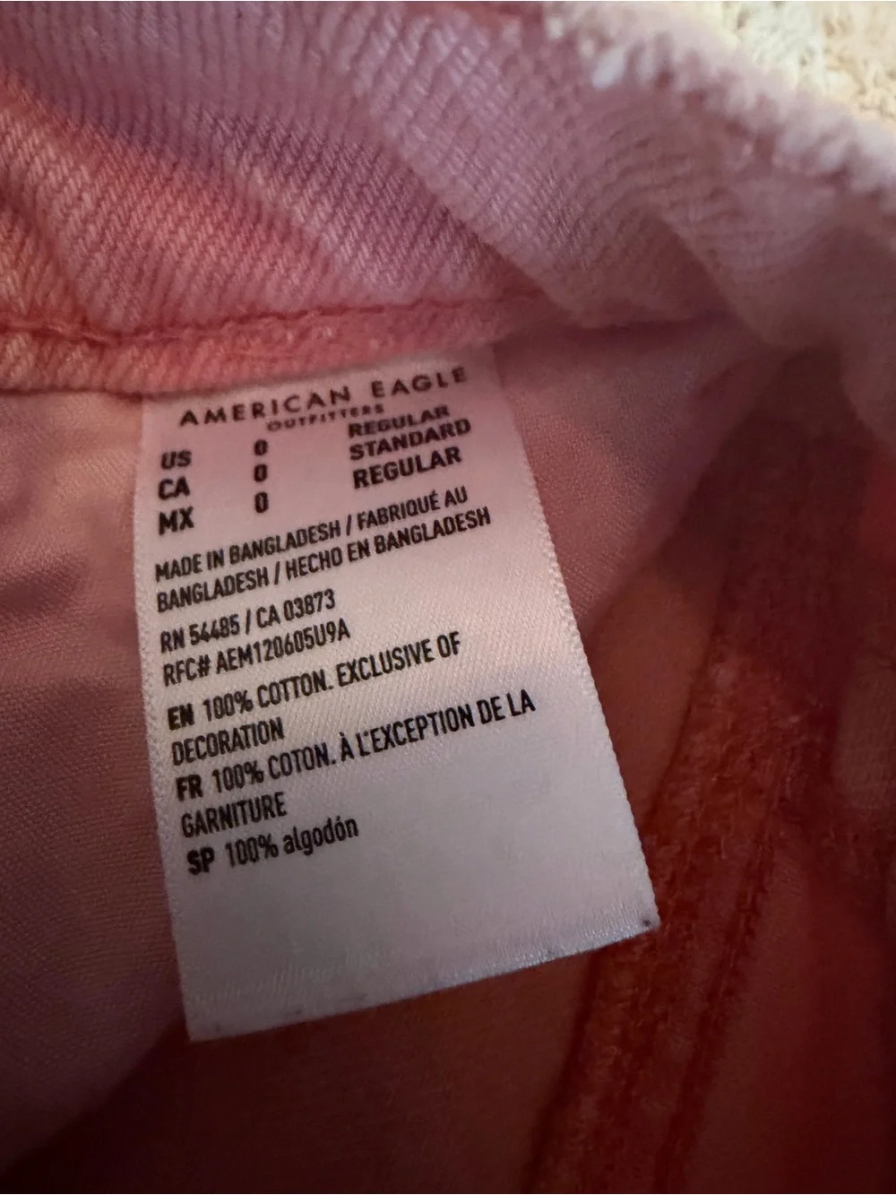 American Eagle Outfitters Pink High-Waist Button-Front Shorts